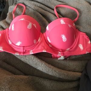 Aerie Pineapple Bikini Top 32B